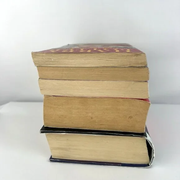 Lot of 5 Harry Potter Bloomsbury UK Book Stone Chamber Prisoner Goblet Hallows - Picture 5 of 16